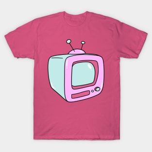 Pink Vintage TV T-Shirt